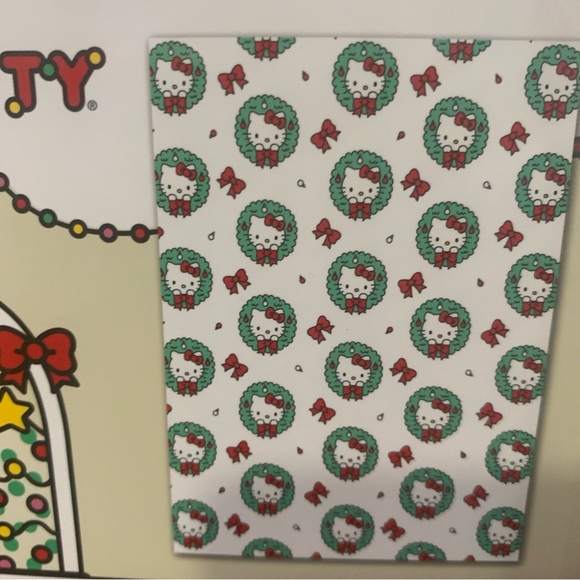 New Hello Kitty Christmas Red Bow Wreath Plush 60 x 90 Throw Blanket With Tag - Picture 5 of 6